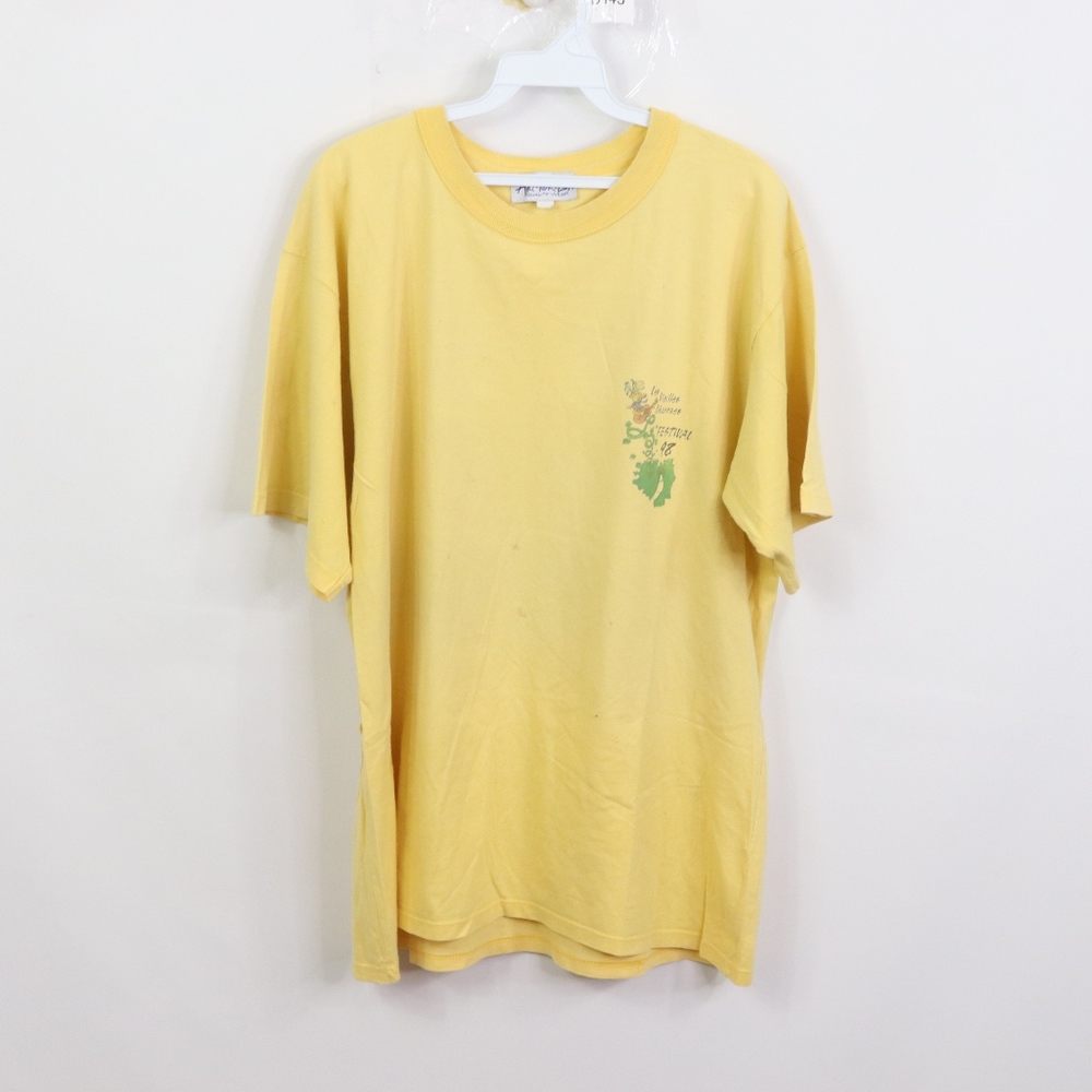 90s Mens Large Les Vielles Charrues Iggy Pop Shirt